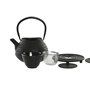 Théière Home ESPRIT Noir Acier inoxydable Fer 800 ml