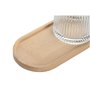 Ensemble de Bain Home ESPRIT Transparent Naturel Bambou Verre Moderne 3 Pièces