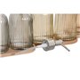 Ensemble de Bain Home ESPRIT Gris Orange Ambre Bambou Verre 3 Pièces