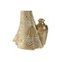 Figurine Décorative Home ESPRIT Blanc Noir Doré Africaine 9,5 x 7,5 x 31 cm (2 Unités)