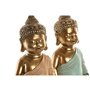 Figurine Décorative Home ESPRIT Vert Rose Buda Oriental 10 x 8 x 24 cm (2 Unités)