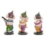 Figurine Décorative Home ESPRIT Multicouleur Musicien Indien 9 x 9 x 20 cm (3 Unités)