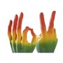 Figurine Décorative Home ESPRIT Multicouleur Main 16 x 10 x 36 cm (2 Unités)