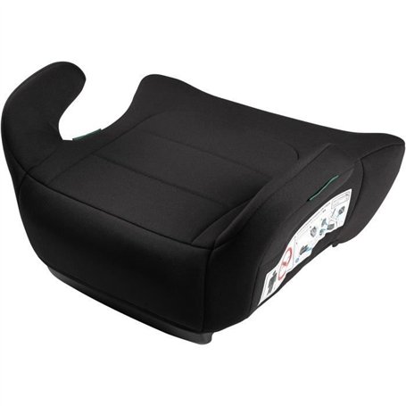 Siege réhausseur auto - BBGO - Kissyrider - 6 a 12 ans - I-SIZE 125-150 cm - Ceinturé - Noir - Déhoussable et lavable