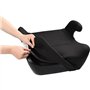 Siege réhausseur auto - BBGO - Kissyrider - 6 a 12 ans - I-SIZE 125-150 cm - Ceinturé - Noir - Déhoussable et lavable