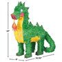 Unique Party 65995 Pinata 3D en Forme de Dragon-Vert-1 pièce, Multicolore