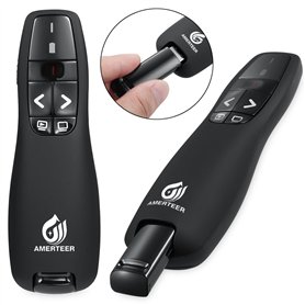 Stylo sans fil de présentation Amerteer - Télécommande sans fil pour présentation Office PowerPoint à distance - 2