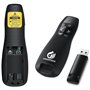 Stylo sans fil de présentation Amerteer - Télécommande sans fil pour présentation Office PowerPoint à distance - 2,4 GHz