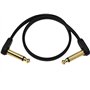 D'Addario Accessories Classic Series Câble plat pour guitare – Câble de pédale de guitare avec extrémités de ¼ pouce – Durable e