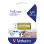 Verbatim Clé USB Pinstripe 64Go I USB 2.0 I Memory Stick USB I pour Laptop Ordinateur Portable ultrabook TV autoradio I Stick US