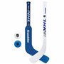 Franklin Sports Mini Balle Jouez Genou à Tout Moment – Ensemble de Hockey d'intérieur pour Enfants – Bâtons de Joueur et de Gard