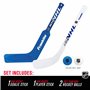 Franklin Sports Mini Balle Jouez Genou à Tout Moment – Ensemble de Hockey d'intérieur pour Enfants – Bâtons de Joueur et de Gard