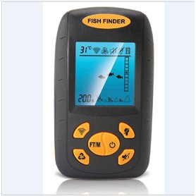 NUZAMAS Détecteur de poisson portable avec capteur filaire et écran LCD pour bateau