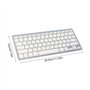 Eternitry Clavier Silencieux sans Fil, Clavier de Connexion USB Rechargeable et Stable Quatre systèmes d'exploitation prenant en