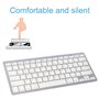 Eternitry Clavier Silencieux sans Fil, Clavier de Connexion USB Rechargeable et Stable Quatre systèmes d'exploitation prenant en