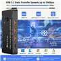 YOUTINGHDAV Commutateur KVM 2 PC 2 moniteurs USB C, commutateur KVM double moniteur HDMI pour 2 ordinateurs portables, 2 ports U