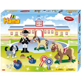 Hama- Riding School Gift Box Cheval Perles à Repasser