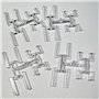 Hama - 4902 - Loisirs Créatifs –connecteurs pour Perles à Repasser 3D- Taille Midi – plaques Blanches – dès 5 Ans, 4902