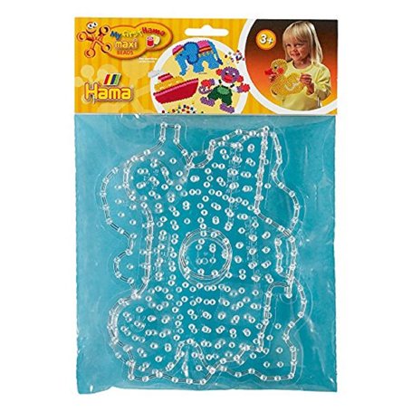 Hama - 8258 - Loisirs Créatifs - Sachet 2 Plaques pour Perles à Repasser Maxi - Camion et Papillon