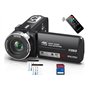 Caméscope vidéo 4K 48MP avec vision nocturne infrarouge
