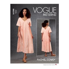Vogue Patterns V1799ZZ Robe ZZ pour femme (L-XL-XXL)