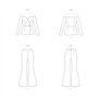Vogue Patterns V1943B5 Veste et pantalon pour femme B5 (36-38-40-42-44)