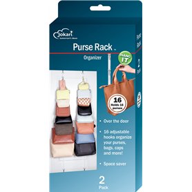 Jokari Portemonnaie et accessoires à 16 crochets ultra résistants Sangles réglables avec crochets amovibles en métal chromé pour