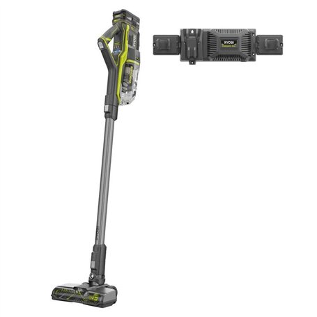 RYOBI One+ Kit aspirateur sans balais 18 V avec batterie lithium-ion haute capacité 4