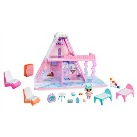 L.O.L. Surprise! Winter Snow Chalet avec Tot - en Bois Véritable
