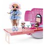 L.O.L. Surprise! OMG Glamper Camping-Car Tendance avec +55 Surprises entièrement équipé : Piscine éclairée, Toboggan, Lits super