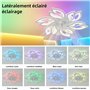 Ventilateur De Plafond Led Flower Shape Bedroom Plafonnier