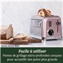 Cuisinart Grille-pain 2 tranches - Fentes larges, idéal pour le pain épais et les bagels - 6 niveaux de brunissage et décongélat