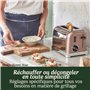 Cuisinart Grille-pain 2 tranches - Fentes larges, idéal pour le pain épais et les bagels - 6 niveaux de brunissage et décongélat
