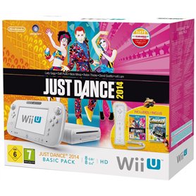 Console Nintendo Wii U 8 Go blanche + Just Dance 2014 + Nintendo Land - édition limitée