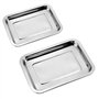 Plaque à Pâtisserie Acier Inox Plaque de Cuisson Four Pour Maison Cuisine Plaques de Cuisson en Acier Inoxydable Rectangulaire P