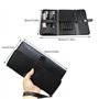 Pochette à Outils pour Salon de Coiffure Sacoche Professionnelle Ciseaux de Coiffeur Sac d'étui Noir Sacoche à Accessoires pour 