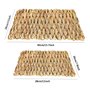 4 Pcs NaturelleTapis Lapin la Main Herbe Tissée Jouets Mâcher Sûrs Comestibles Lapins Mâchent des Joue