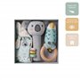Nuby Ensemble cadeau pour bébé Animal Adventures - Ensemble de souvenirs en 3 pièces - Doudou, Siffleur et Hochet - Comprend un 