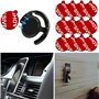 Anteel - Adhésif Collant pour Support de Téléphone Magnétique de Voiture, 12Pcs 23mm Autocollants Double Face Ruban de Remplacem