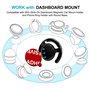 Anteel - Adhésif Collant pour Support de Téléphone Magnétique de Voiture, 12Pcs 23mm Autocollants Double Face Ruban de Remplacem
