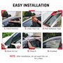 AirFlux Lot de 2 déflecteurs d'air adhésifs compatibles avec Renault TRAFIC 2014 à 2024, Opel Vivaro B 2014 à 2018, Nissan NV300