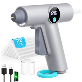 BKXCHA Pistolet à Colle Chaude Sans Fil