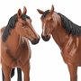 Terra by Battat Branford AN2822Z Figurine Famille 4 Chevaux Animaux de Grange Marron