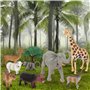 Battat- Terre par Animaux de la Jungle en Seau AN2770Z, Couleur Unique