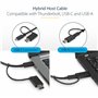 StarTech.com Station d'Accueil Universelle pour Ordinateur Portable, Station d'Accueil Hybride USB-C & USB-A, Dual 4K DP & HDMI,