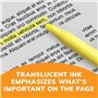 BIC Highlighter Grip Surligneurs Pointe Biseautée - Rose, Boîte de 12