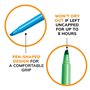 BIC Highlighter Grip Surligneurs Pointe Biseautée - Rose, Boîte de 12