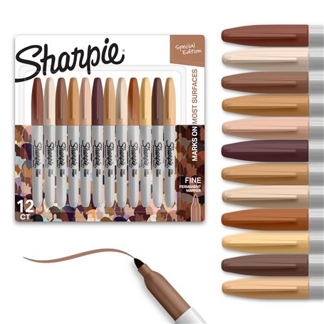 SHARPIE FINE PERMANENT PORTRAIT 12PC SET