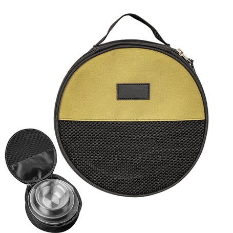 Sac De Transport De Vaisselle De Camping | Rond Sac De Rangement pour Assiettes De Camping | Sac De Rangement De Couverts De Piq