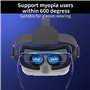 Casque de réalité virtuelle 3D VR – Casque VR réglable pour adultes | Lunettes VR | Cadre auxiliaire pour téléphone portable | L